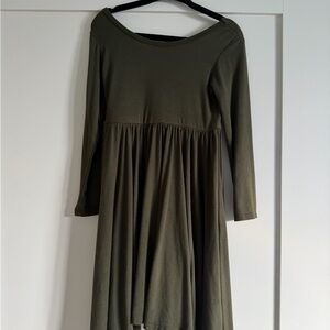 Kyte BABY Long Sleeve Twirl Dress Fir Green